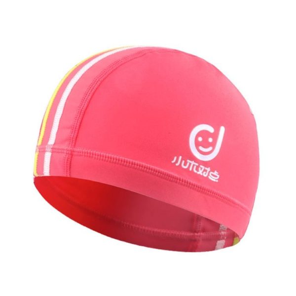 1101 Middle Age Children Deepen Summer Sun Protection Swimming Caps (Pink) - Image 2