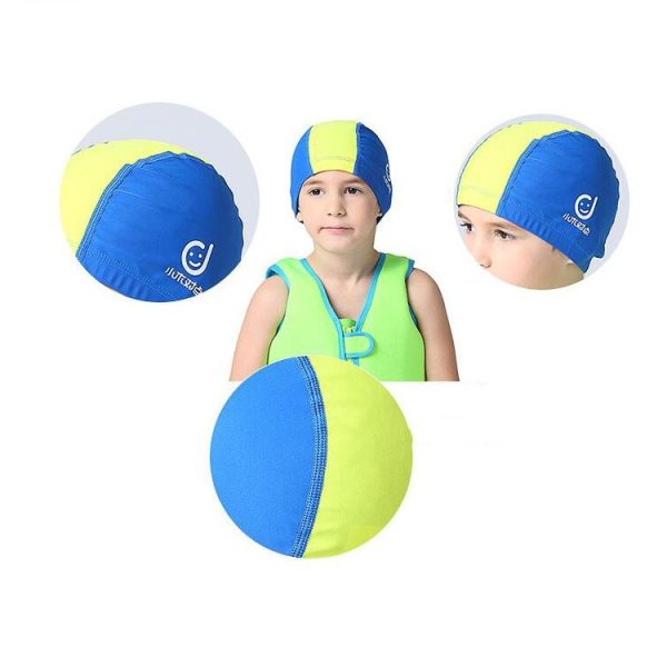 1101 Middle Age Children Deepen Summer Sun Protection Swimming Caps (Pink) - Image 6