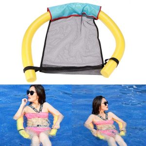Pool Floating Chair Swimming Pools Seats Floating Bed Chair Noodle Chairs (S Yellow)