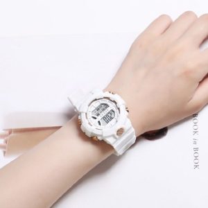 2 PCS Children Outdoor Sports Watch Multi-function Electronic Watch (Beige)