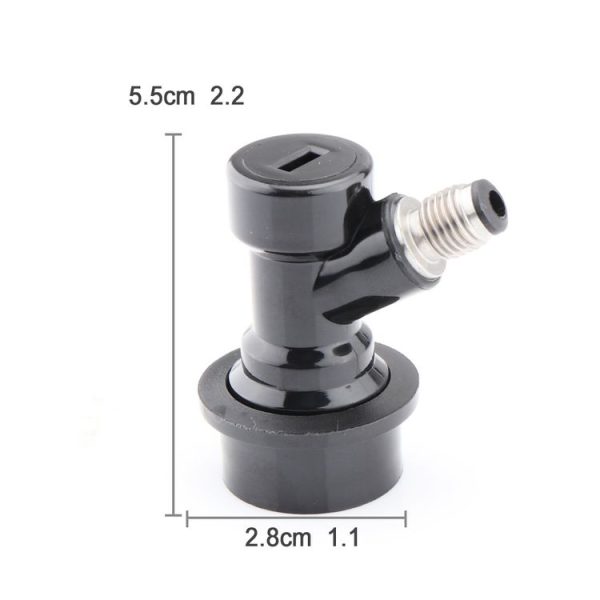 Home Beer Keg Connector Distributor Keg Disconnect Ball Lock (Black Pagoda) - Image 3