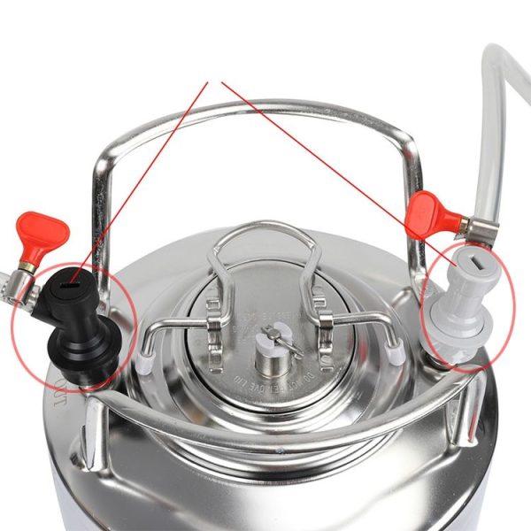 Home Beer Keg Connector Distributor Keg Disconnect Ball Lock (Black Pagoda) - Image 4