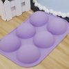 2 PCS 6 Even Small Semi-Circular Silicone Cake Mold Jelly Scented Candle Plaster Mold Random - Image 3