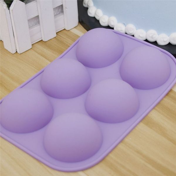 2 PCS 6 Even Small Semi-Circular Silicone Cake Mold Jelly Scented Candle Plaster Mold Random - Image 3