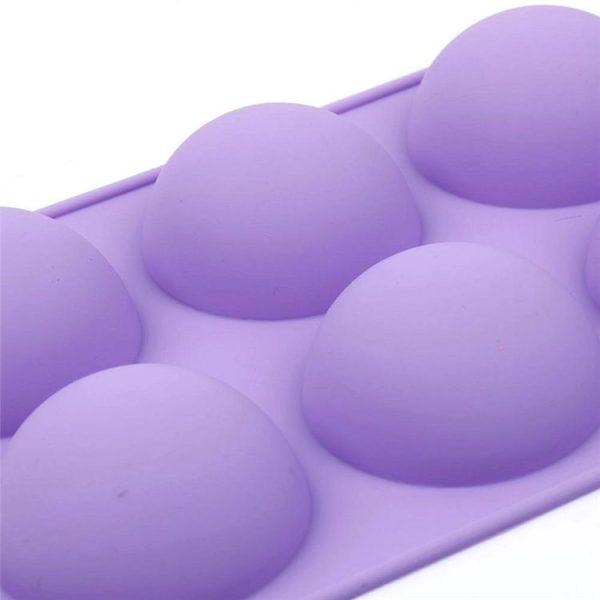 2 PCS 6 Even Small Semi-Circular Silicone Cake Mold Jelly Scented Candle Plaster Mold Random - Image 4