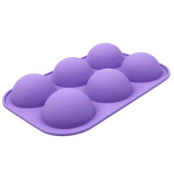 2 PCS 6 Even Small Semi-Circular Silicone Cake Mold Jelly Scented Candle Plaster Mold Random - Image 5