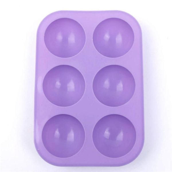 2 PCS 6 Even Small Semi-Circular Silicone Cake Mold Jelly Scented Candle Plaster Mold Random - Image 6