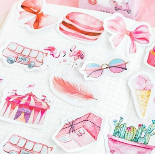 3 PCS Women Hearts Series Stickers Creative Handbooks DIY Decorative Stickers - Image 2