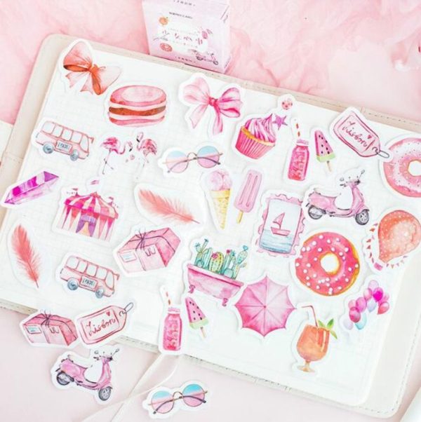 3 PCS Women Hearts Series Stickers Creative Handbooks DIY Decorative Stickers - Image 3