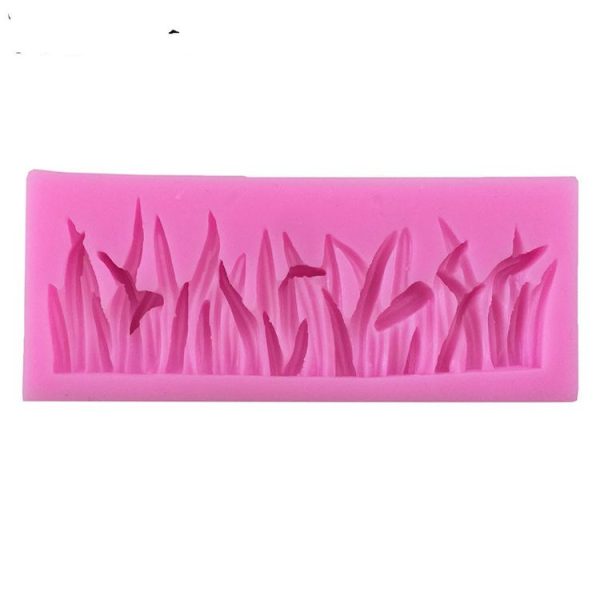 2 PCS Grass Decoration Liquid Silicone Mold Fondant Cake Mold - Image 2