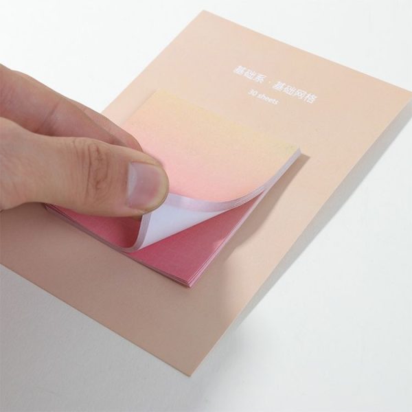 8 PCS Rainbow Gradient Memo Pad Paper Sticky Notes Notepad Stationery Study plan - Image 3