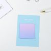 8 PCS Rainbow Gradient Memo Pad Paper Sticky Notes Notepad Stationery Basic lattice - Image 2
