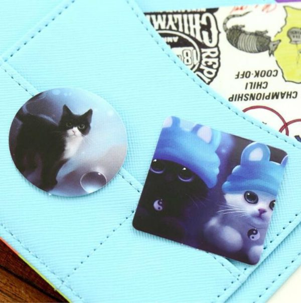 5 PCS Cute Little Black Cat Boxed Stickers Stickers DIY Hand Account Stickers - Image 4