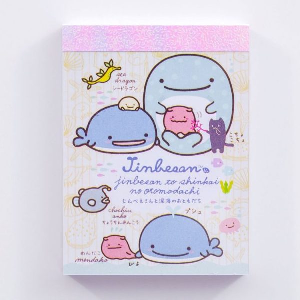 4 PCS Cute Cartoon Ocean Whale Memo Pad N Times Sticky Notes Memo Notepad Bookmark Gift Stationery, Random Style Delivery - Image 6