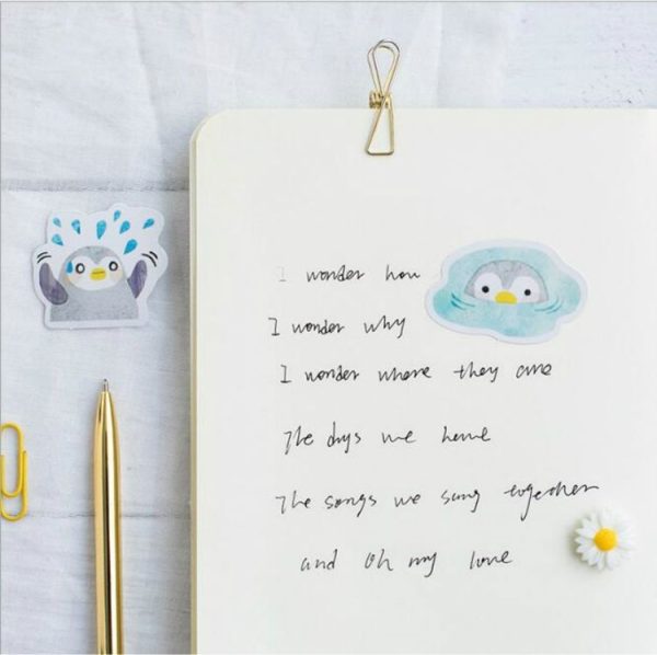 2 PCS Little Penguin Student Diary Decorative Seal - Image 3