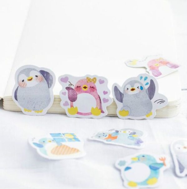 2 PCS Little Penguin Student Diary Decorative Seal - Image 4