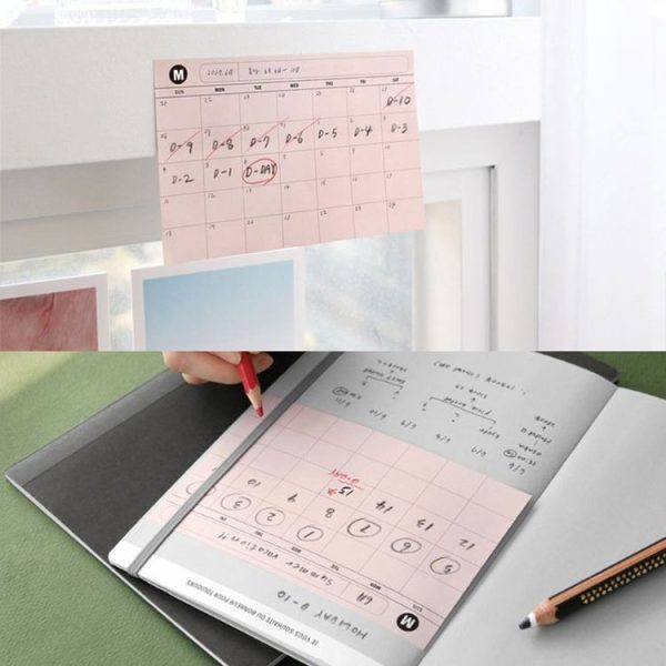 30 Sheets Weekly Planner Sticky Notes Cute Stationery Office Paper Memo Pad (Orange) - Image 4