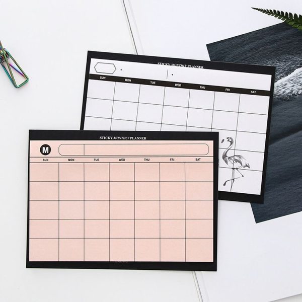 30 Sheets Weekly Planner Sticky Notes Cute Stationery Office Paper Memo Pad (Orange) - Image 5