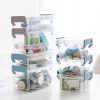 Desktop Transparent Covered Storage Box Sundries Organizing Storage Box, Layer: Two Layers (Gray) - Image 4