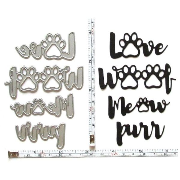2 Sets Animal Footprints Cat Claw Knife Die Cutting Book Album Greeting Card Embossing Mold - Image 5