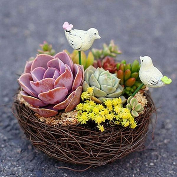 Rattan Nest Bird Bird Crafts Chicken Nest DIY Handmade Bird Nest Scene Props - Image 3
