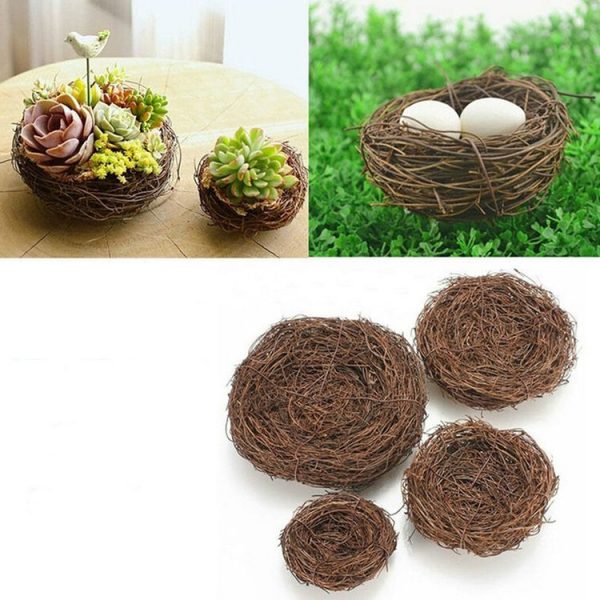 Rattan Nest Bird Bird Crafts Chicken Nest DIY Handmade Bird Nest Scene Props - Image 4