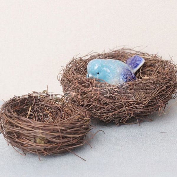 Rattan Nest Bird Bird Crafts Chicken Nest DIY Handmade Bird Nest Scene Props - Image 5