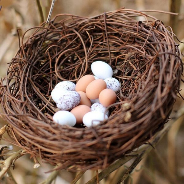 Rattan Nest Bird Bird Crafts Chicken Nest DIY Handmade Bird Nest Scene Props - Image 6