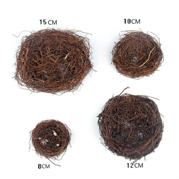 Rattan Nest Bird Bird Crafts Chicken Nest DIY Handmade Bird Nest Scene Props - Image 8