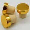 Polymer Wine Stopper Cork Oak Stoppers with Metal Iron Cover, Color: Golden - Image 3