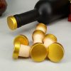 Polymer Wine Stopper Cork Oak Stoppers with Metal Iron Cover, Color: Golden - Image 4