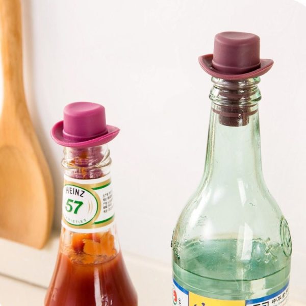 Silica Gel Top Hat Fresh Wine Corks Cruet Red Wine Stopper (Yellow) - Image 7