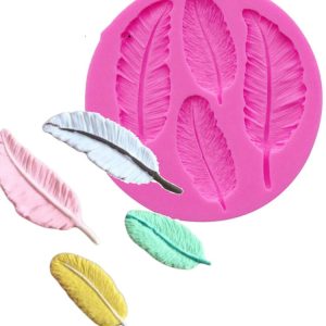 Feather Silicone Mold Fondant Cake Chocolate Decoration Mold