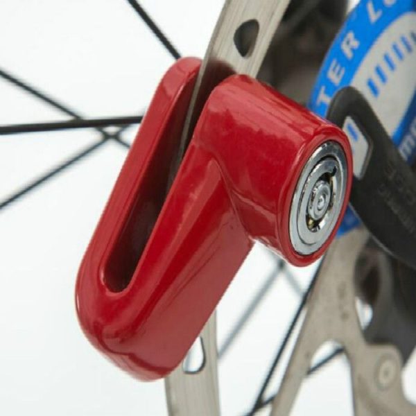 Heavy Duty Motorcycle Moped Scooter Disk Brake Rotor Anti-theft Security Lock (Red) - Image 2