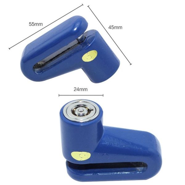 Heavy Duty Motorcycle Moped Scooter Disk Brake Rotor Anti-theft Security Lock (Red) - Image 5