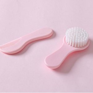 2 in 1 Soft Baby Descaling Comb Massage Soft Brush (Pink)