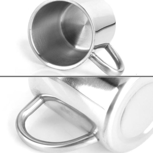 Double Wall Stainless Steel Coffee Mug Portable Termo Cup Travel Tumbler Coffee Jug Milk Tea Beer Cups Double Office Water Mugs (400ML) - Image 5