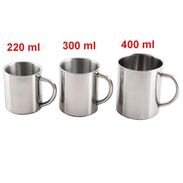 Double Wall Stainless Steel Coffee Mug Portable Termo Cup Travel Tumbler Coffee Jug Milk Tea Beer Cups Double Office Water Mugs (400ML) - Image 6