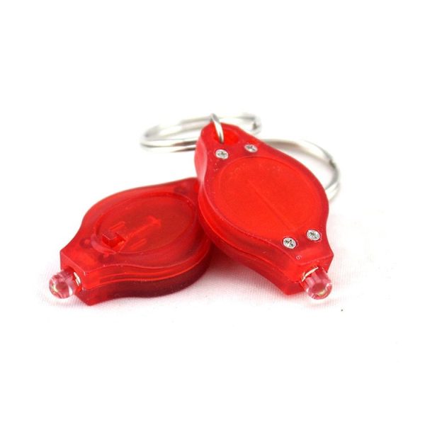 2 PCS Mini Pocket Keychain Flashlight Micro LED Squeeze Light Outdoor Camping Ultra Bright Emergency Key Ring Light Torch Lamp (Pink) - Image 2