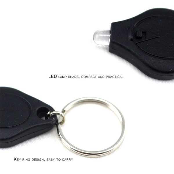 2 PCS Mini Pocket Keychain Flashlight Micro LED Squeeze Light Outdoor Camping Ultra Bright Emergency Key Ring Light Torch Lamp (Pink) - Image 4