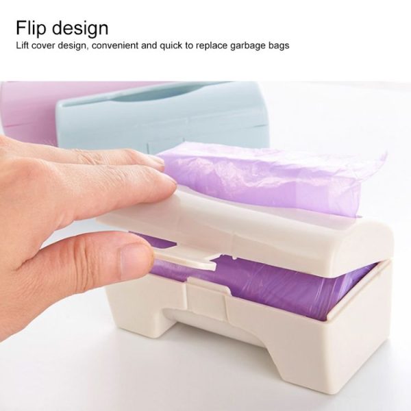 2 PCS Multi Purpose Wall Wounted Kitchen Garbage Bag Storage Box (Beige) - Image 5