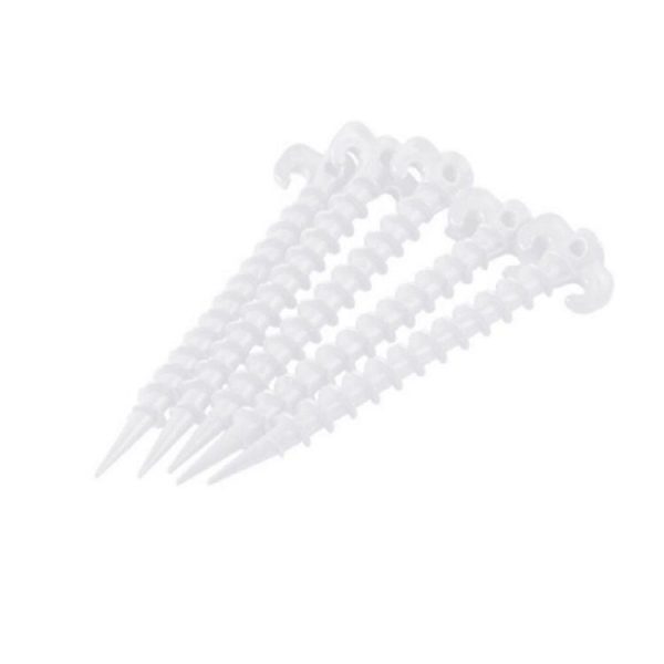 10 PCS / Set Luminous Camping Canopy Tent Ground Screw Pegs Horn Nails Outdoor Climbing Tent Plastic Nails Tent Accessories - Image 2