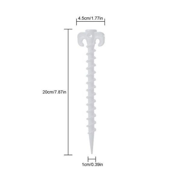 10 PCS / Set Luminous Camping Canopy Tent Ground Screw Pegs Horn Nails Outdoor Climbing Tent Plastic Nails Tent Accessories - Image 6