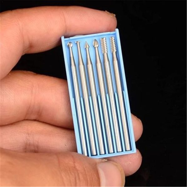 2.35mm Handle Tungsten Steel Engraving Cutter Electric Hollow New Threading Machine Olive Core Carving Cutter, Size: 1.5mm - Image 4