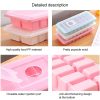 Candy Color Creative Ice Cream Ice Lattice Ice Cube Mold with Lid (Blue) - Image 3
