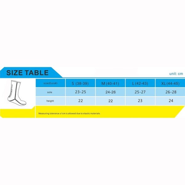 SLINX 1130 3mm Neoprene Cold Protection Diving Socks Super Elastic Non-slip Diving Fins Anti-wear Socks, Size: M (40-41) - Image 5
