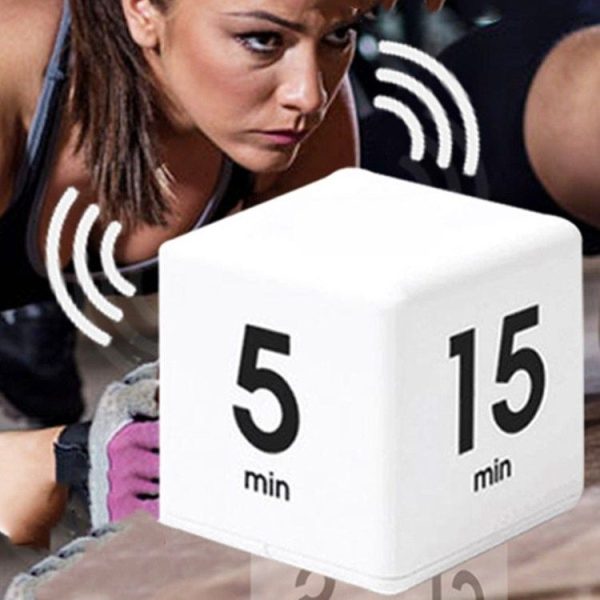 LED Rubiks Cube Time Manager Kitchen Timer, Style: 15-20-30-60 - Image 3
