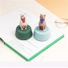 Cartoon Cat Shape Countdown Timer Student Learning Time Manager Kitchen Timer Mechanical Reminder (Grass Green) - Image 6