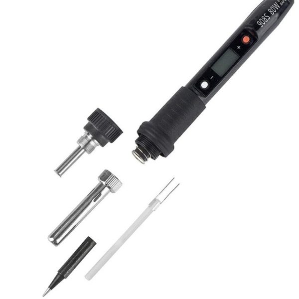 908S 80W LCD Thermostat Soldering Iron Constant Temperature Soldering Iron, Plug Type: EU Plug (Black) - Image 4