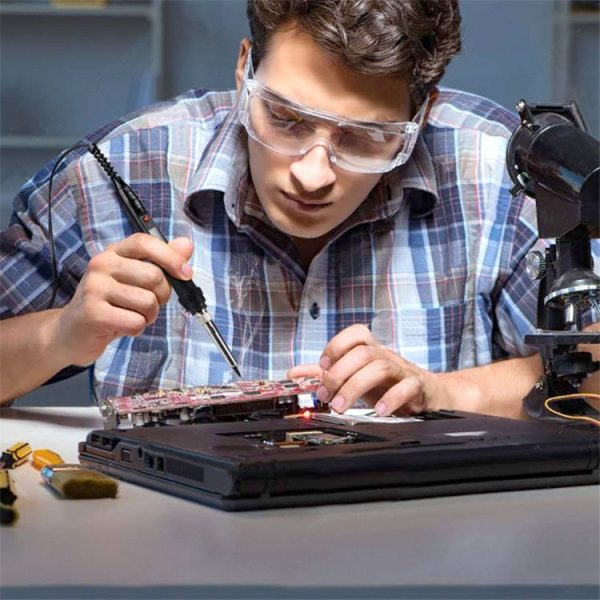 908S 80W LCD Thermostat Soldering Iron Constant Temperature Soldering Iron, Plug Type: EU Plug (Black) - Image 9